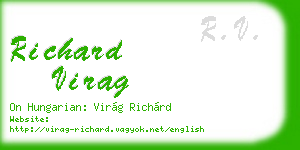 richard virag business card