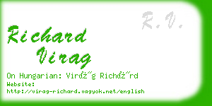 richard virag business card